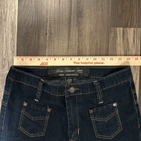Urban Behavior Drew Vintage Wide Flare Mid Rise Women Jeans Size 11/ 31 NWOT - Picture 3 of 8